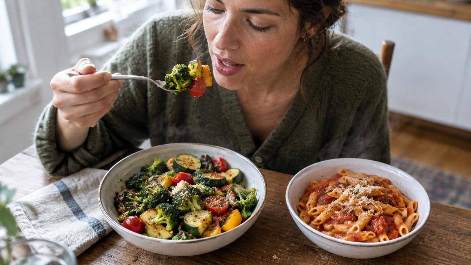 Les légumes d'abord, les pâtes ensuite : l'ordre dans lequel vous mangez compte plus que vous ne le pensez