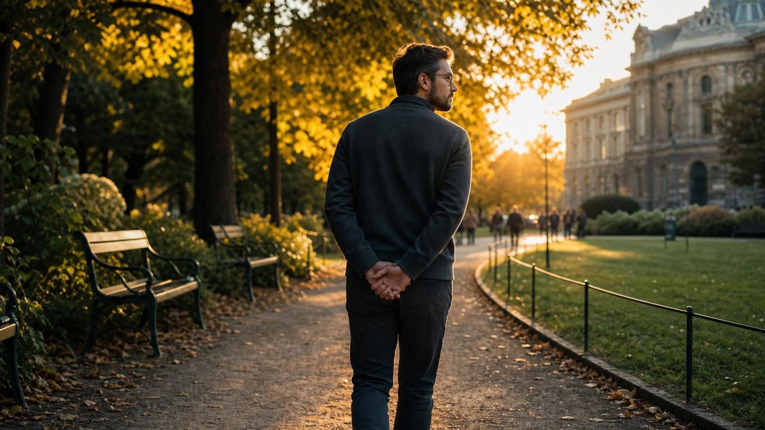 Les psychologues sont unanimes : marcher les mains croisées dans le dos n&rsquo;est pas une habitude, voici ce que ce geste révèle