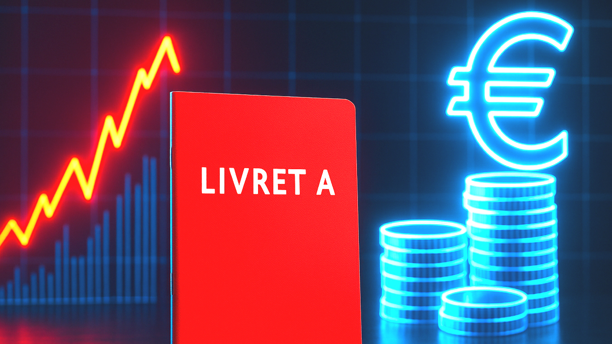 Illustration conceptuelle d'un Livret A présenté comme un produit d'épargne sécurisé avec des pièces de monnaie et un portefeuille, symbolisant la croissance et la protection du capital épargné en France