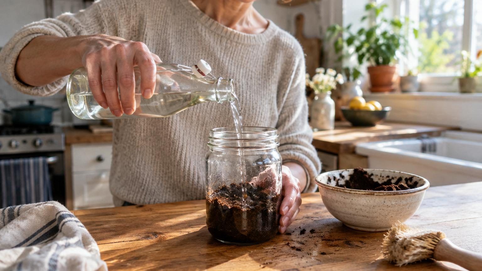 Mélanger du vinaigre blanc et du marc de café : à quoi ça sert et pourquoi c’est très recommandé