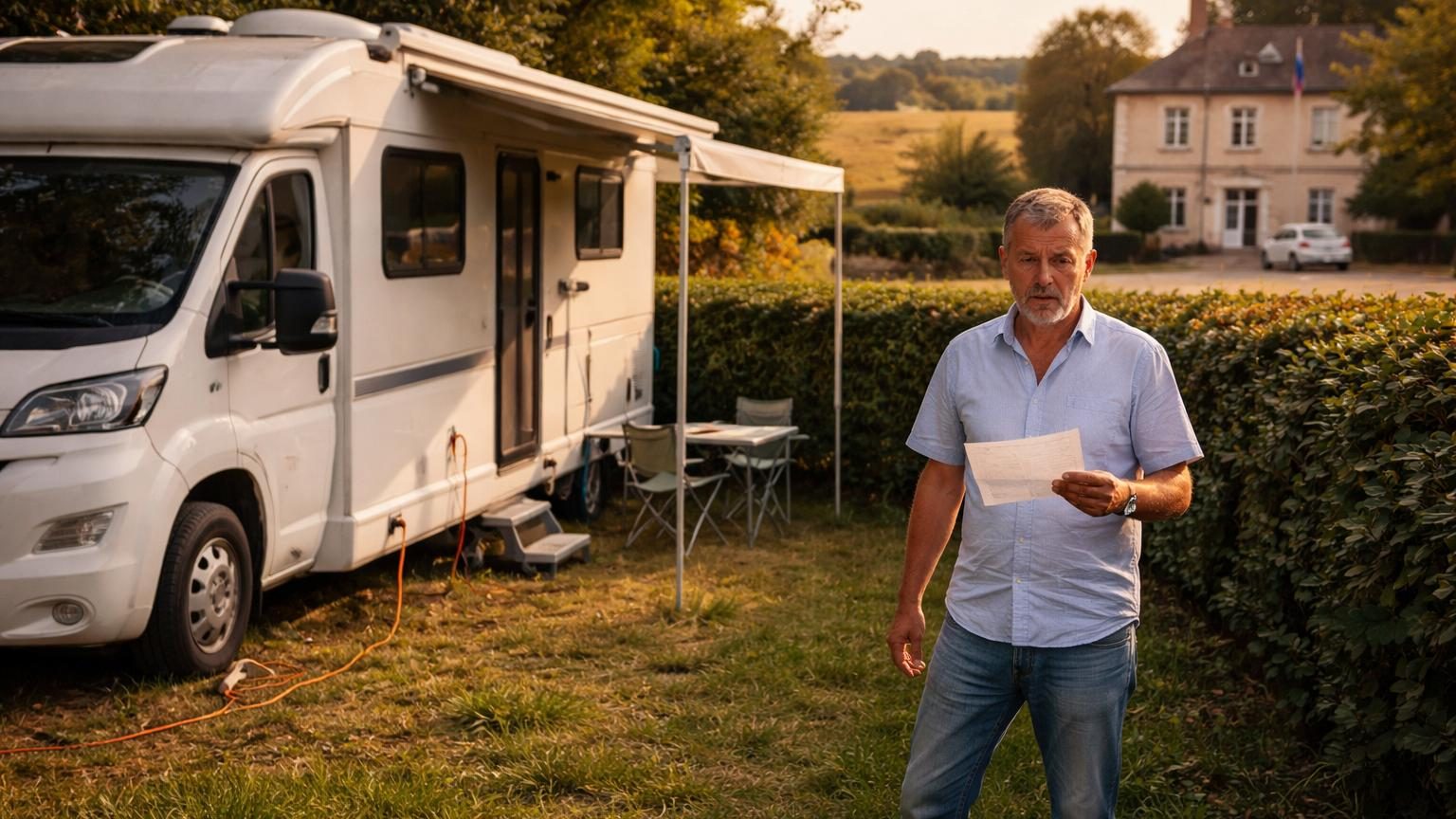 Michel installe son camping-car sur son terrain en avril : en juillet, la mairie lui rappelle une règle des trois mois
