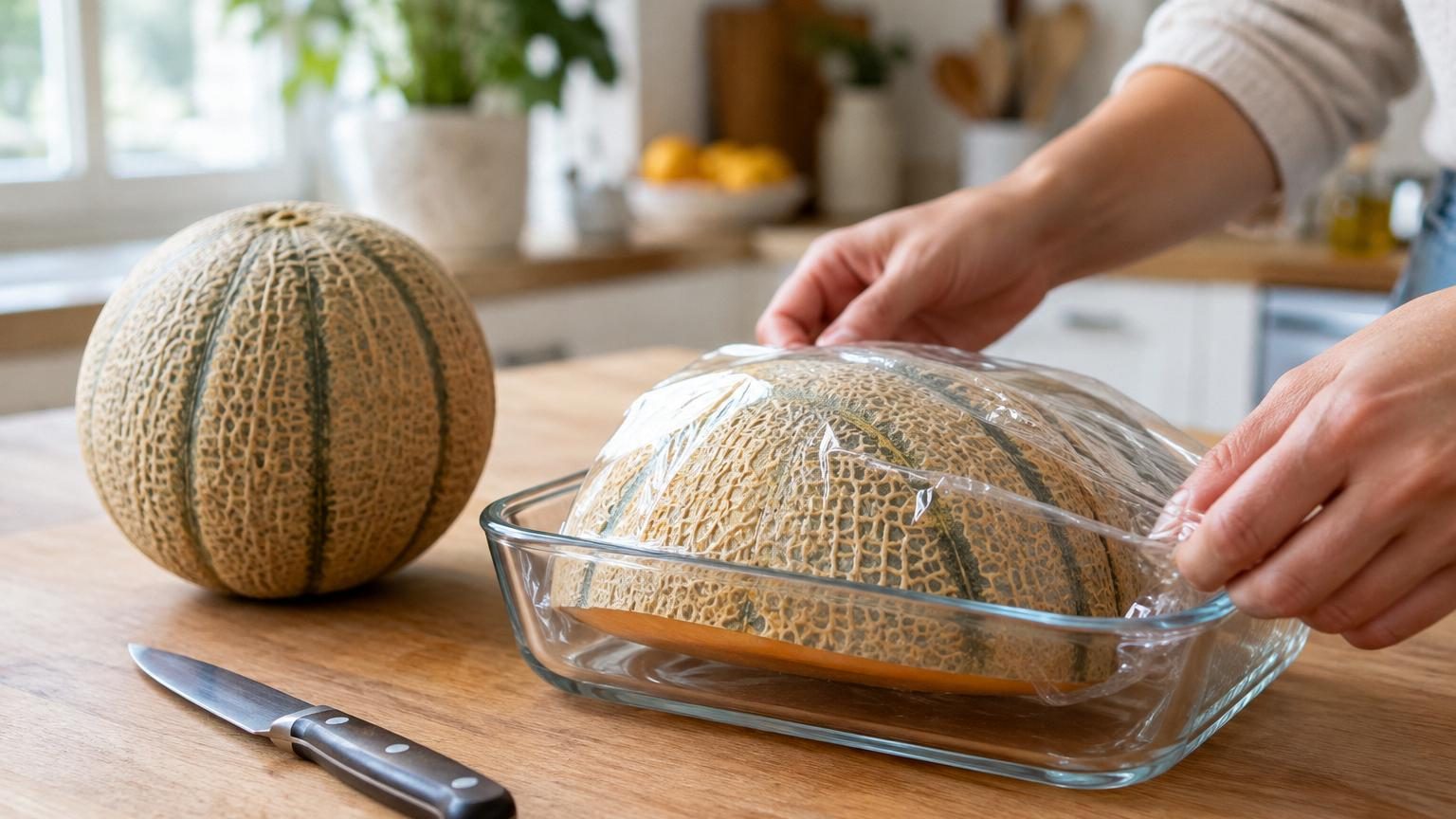 Ni dans une assiette, ni coupé en morceaux au frigo : voici comment conserver un melon entamé sans qu’il se gâte