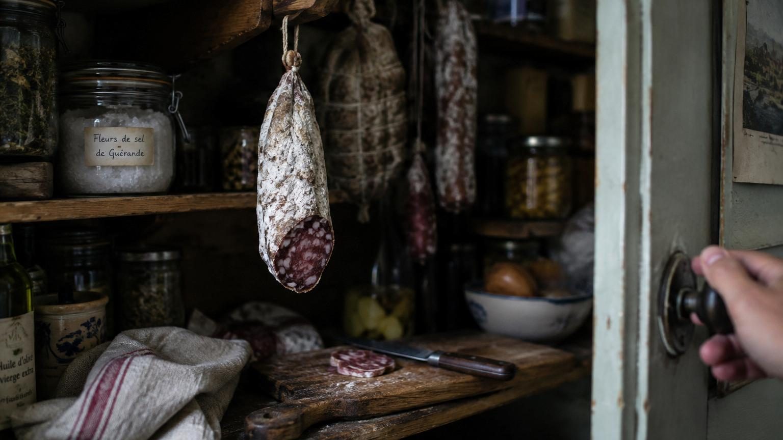 Ni sur le plan de travail, ni au réfrigérateur : l’endroit où conserver le saucisson pour garder sa texture et ses arômes