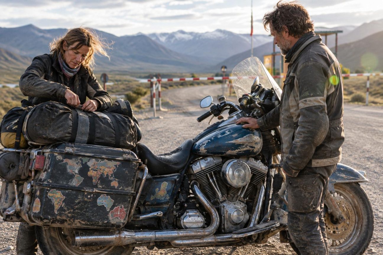 Partis en 1996 sur une Harley de 1994, ils ont traversé les 193 pays du monde : quinze ans plus tard, toujours la même moto