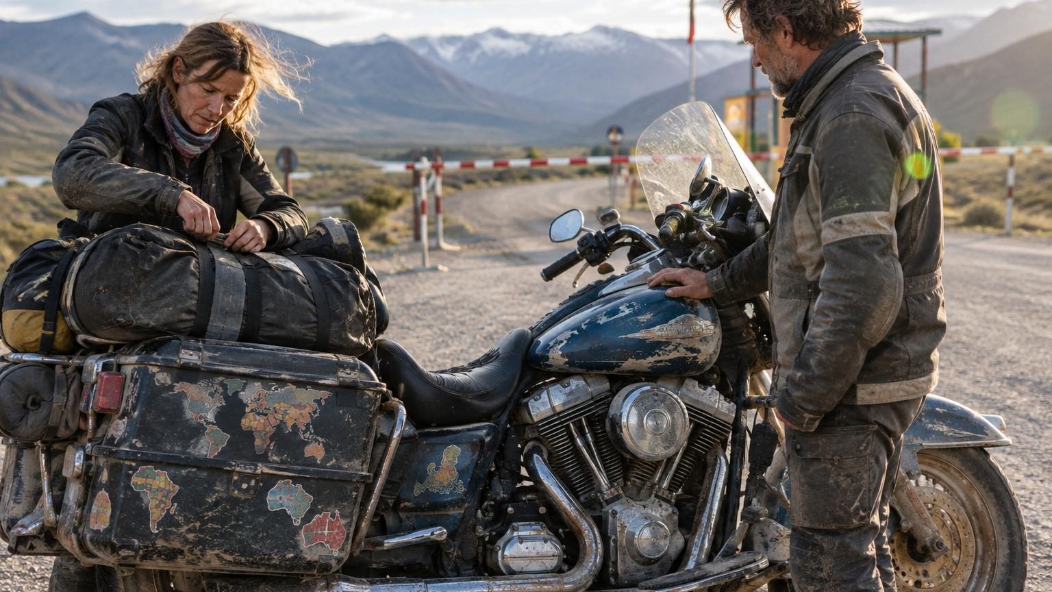 Partis en 1996 sur une Harley de 1994, ils ont traversé les 193 pays du monde : quinze ans plus tard, toujours la même moto