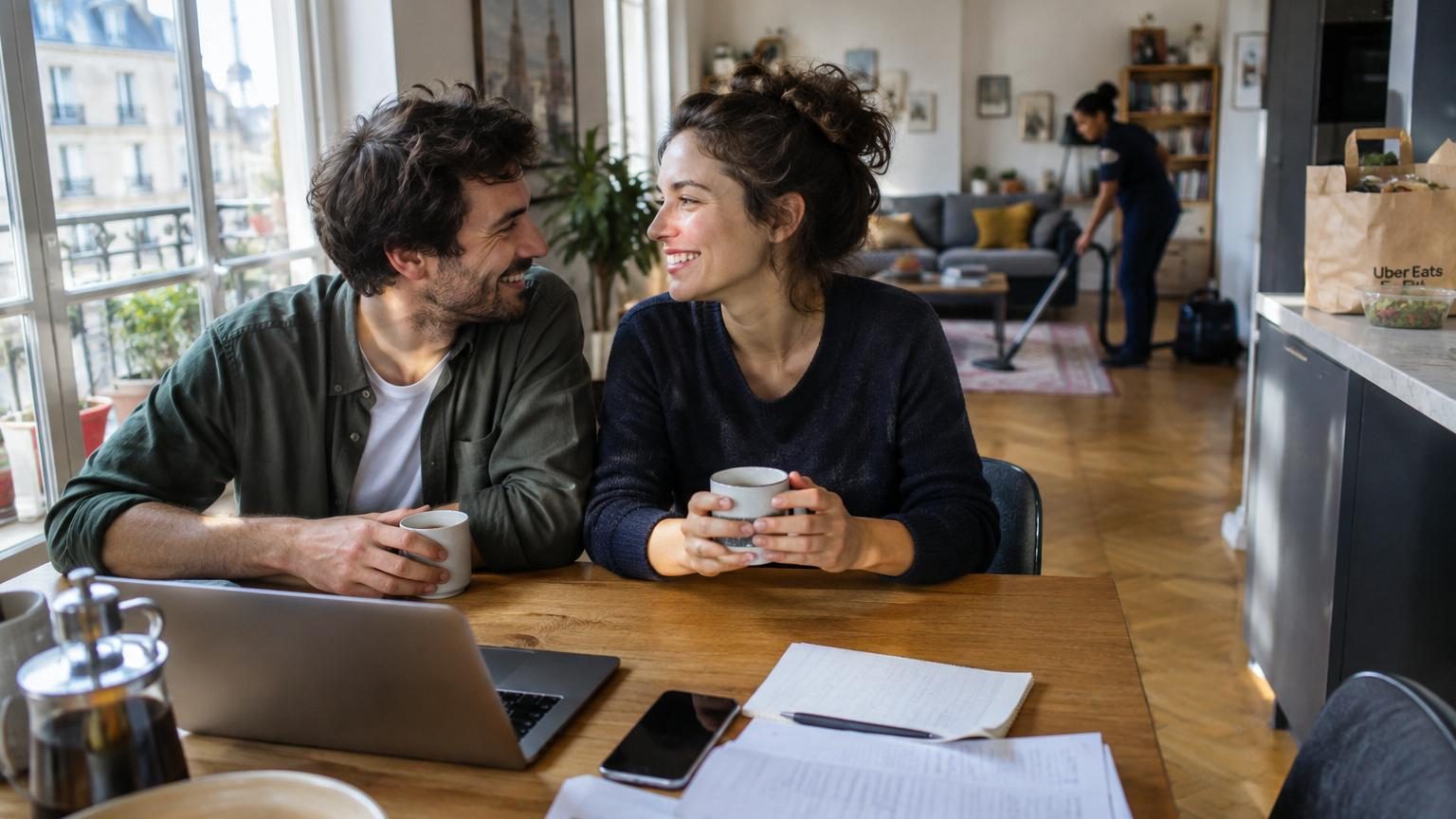 Payer quelqu&rsquo;un pour faire le ménage ou livrer les repas : selon une chercheuse de Harvard, c&rsquo;est le couple qui en profite le plus