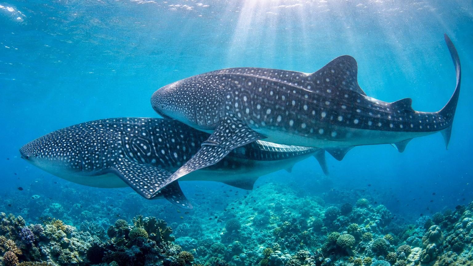 Pour la première fois, l&rsquo;accouplement des requins-baleines a été observé dans la nature, une découverte capitale pour l&rsquo;espèce
