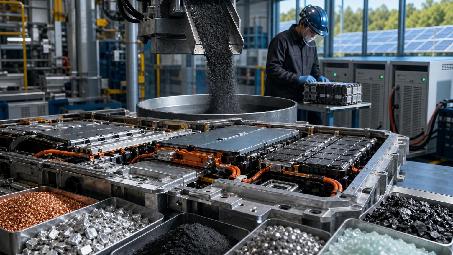 Recycler une batterie de voiture électrique : ce que l&rsquo;on récupère vraiment de ces centaines de kilos