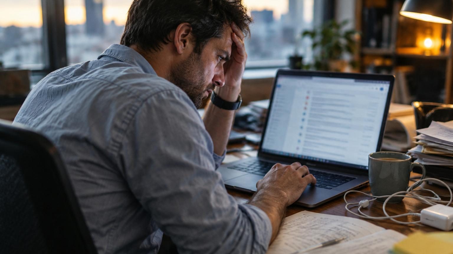 Illustration d'une personne tapant un e-mail sur un ordinateur, symbolisant la rédaction de communications professionnelles claires et efficaces au travail.