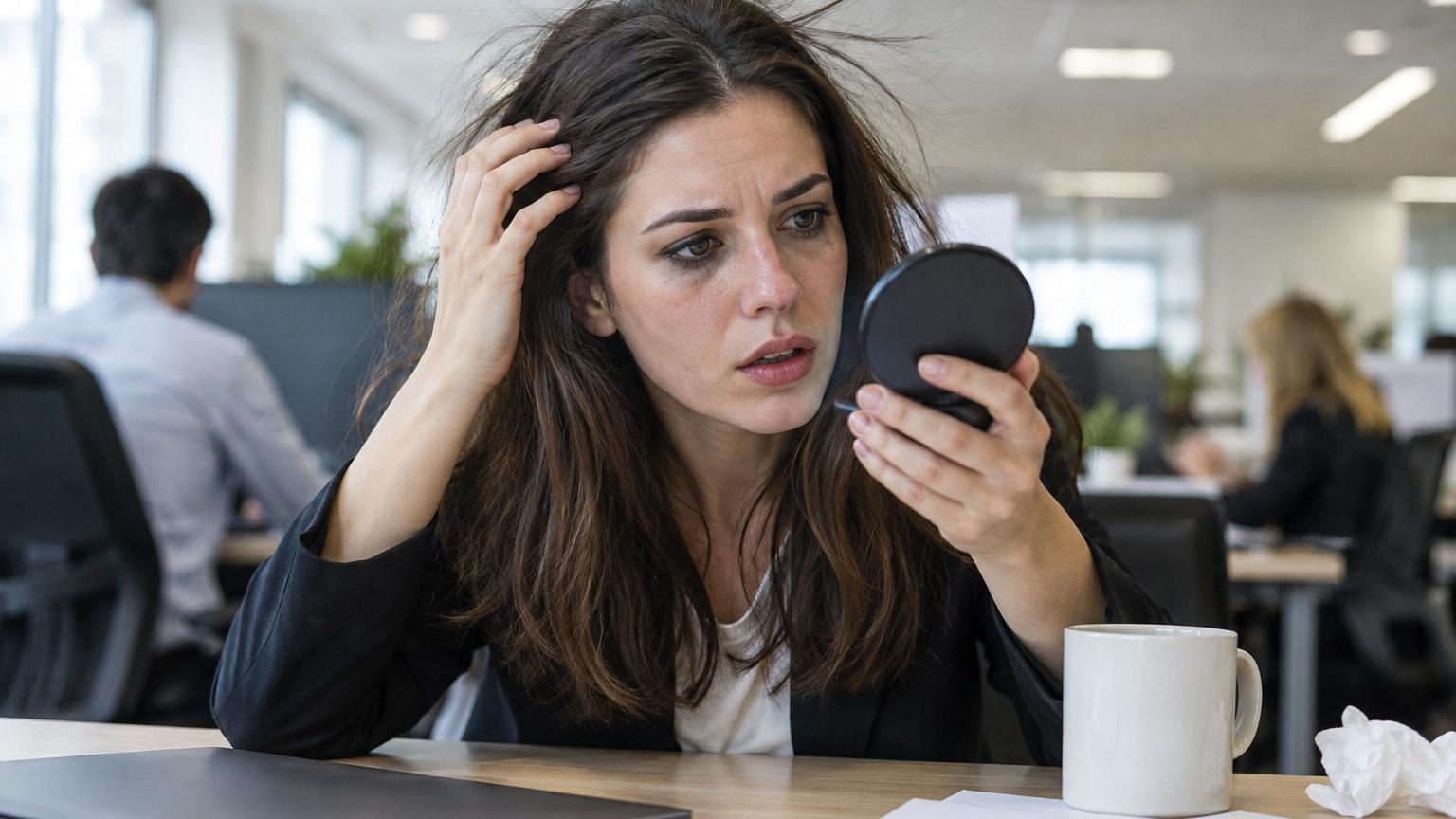 « Théorie de l’air de bureau » : pourquoi vos cheveux et votre maquillage ne tiennent plus dès la mi-journée au bureau