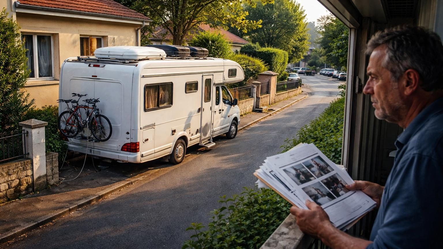 Thierry stationne son camping-car devant chez lui toute l&rsquo;année : le voisin porte plainte, voici ce que dit vraiment le règlement