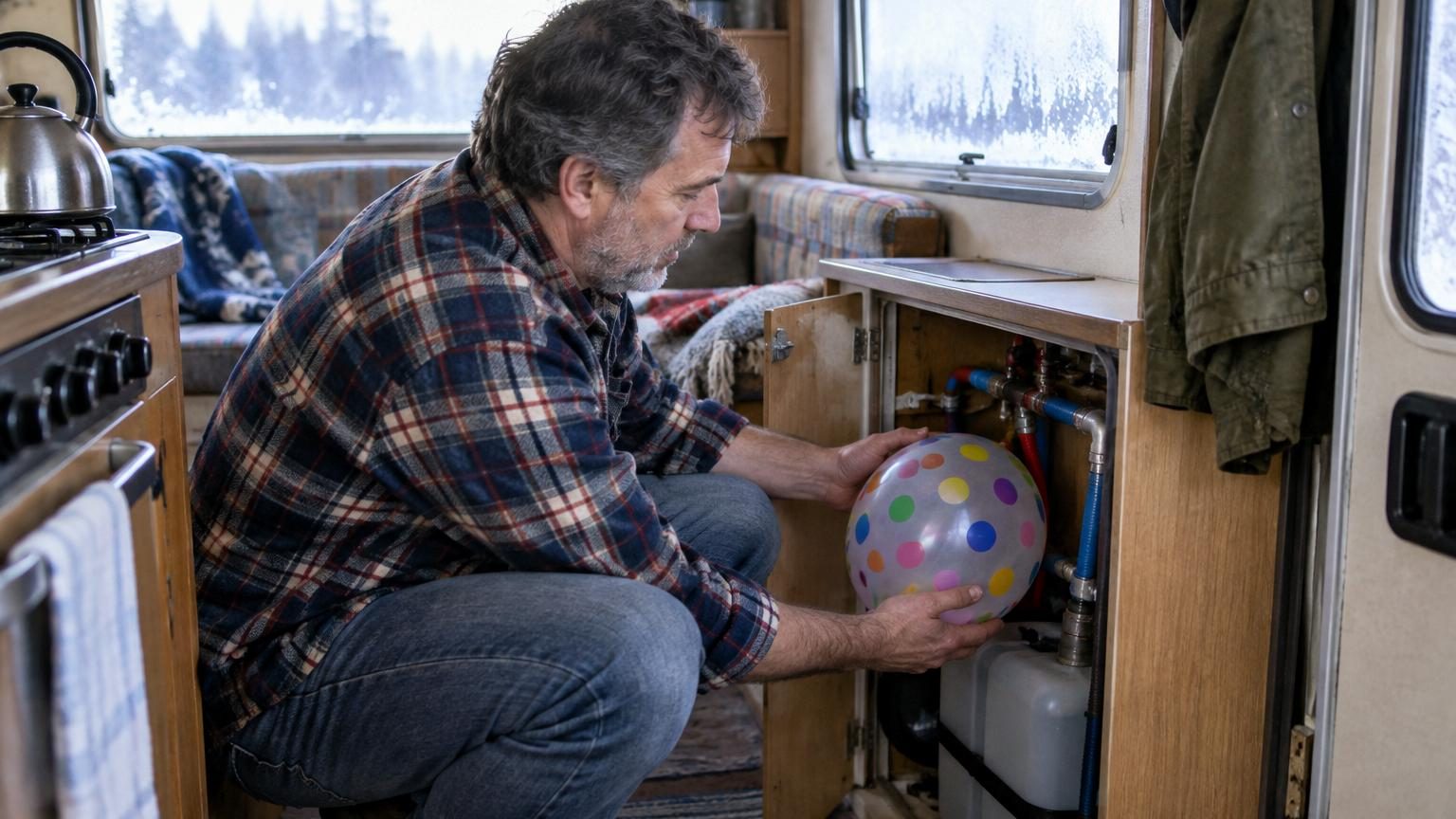 Un ballon de baudruche dans le camping-car : l&rsquo;astuce que les campeurs utilisent pour éviter les dégâts de l&rsquo;hiver