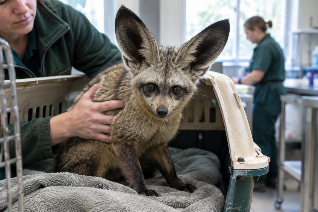 Un « chiot » aux oreilles de chauve-souris recueilli par un zoo : les soigneurs découvrent que ce n'est pas un chien