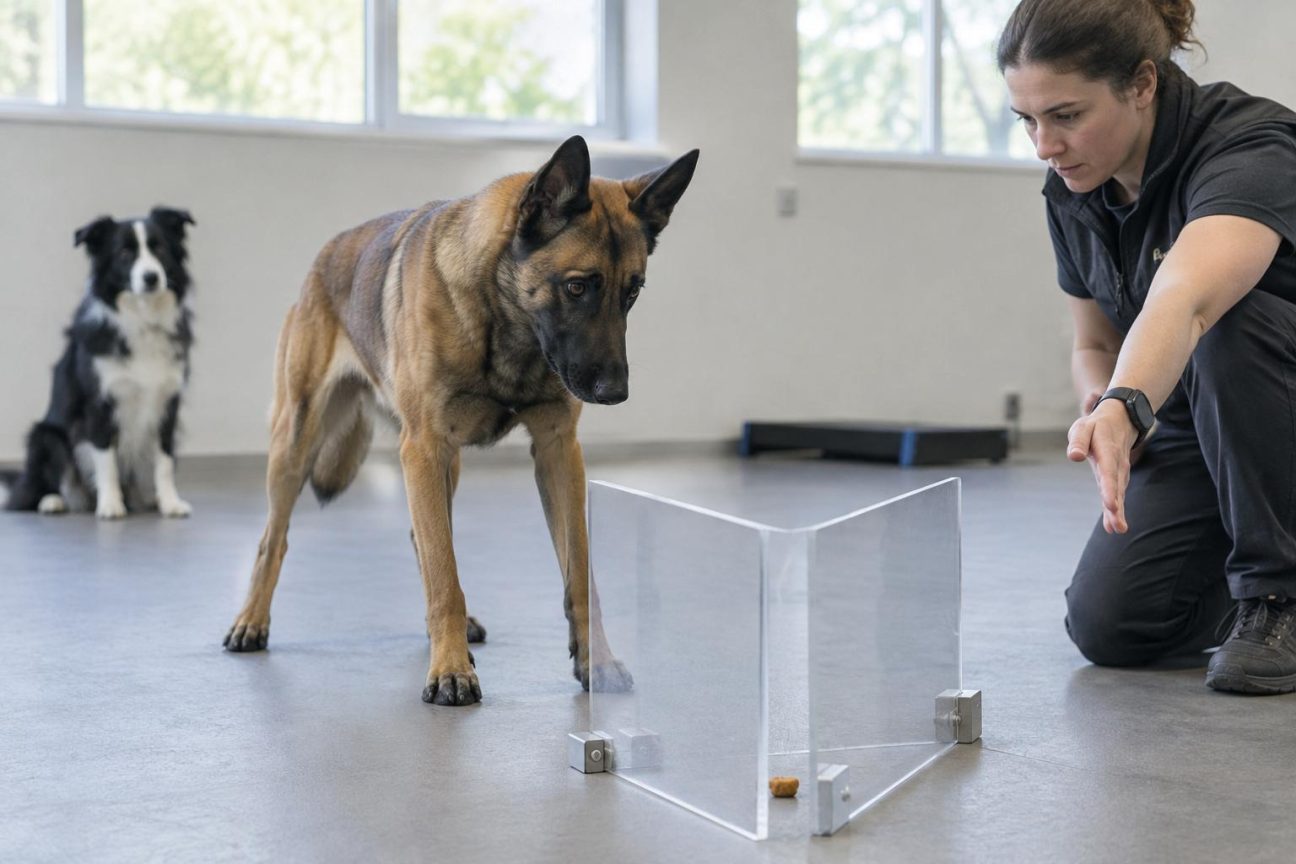 Un malinois belge aux yeux alertes et à l'expression attentive, montrant la concentration et la réactivité caractéristiques de cette race classée première en intelligence canine.