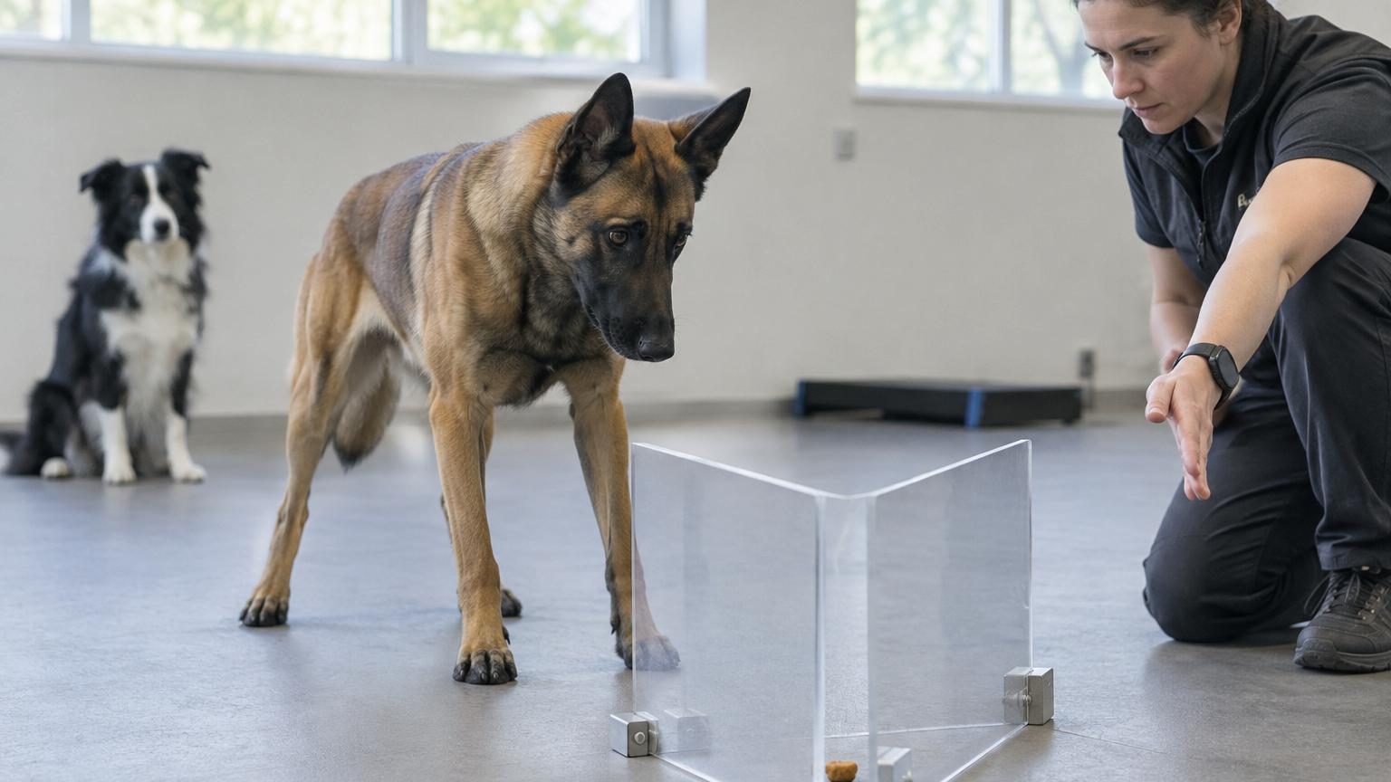 Un malinois belge aux yeux alertes et à l'expression attentive, montrant la concentration et la réactivité caractéristiques de cette race classée première en intelligence canine.