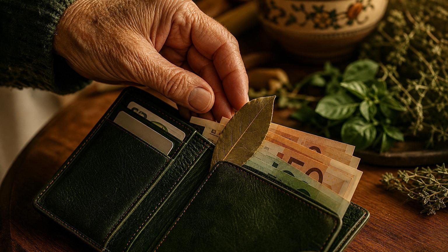 Une feuille de laurier glissée dans son portefeuille : à quoi ça sert vraiment et pourquoi nos grands-mères y tenaient tant