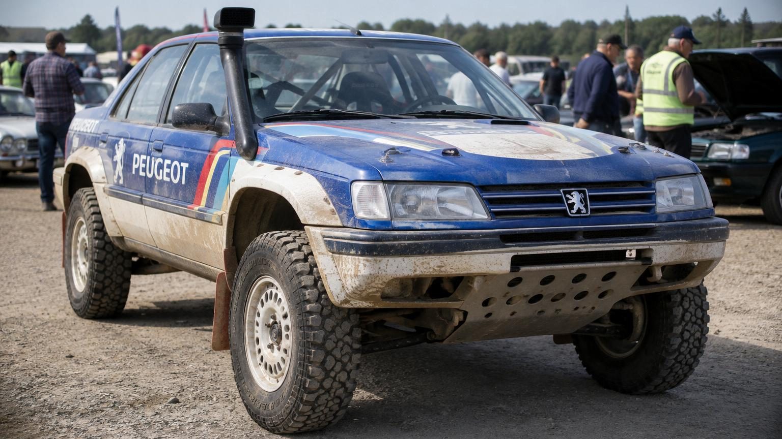 Une Peugeot 605 affichée à près de 400 000 euros : ce n&rsquo;est pas une berline de collection, mais une 4×4 du Dakar