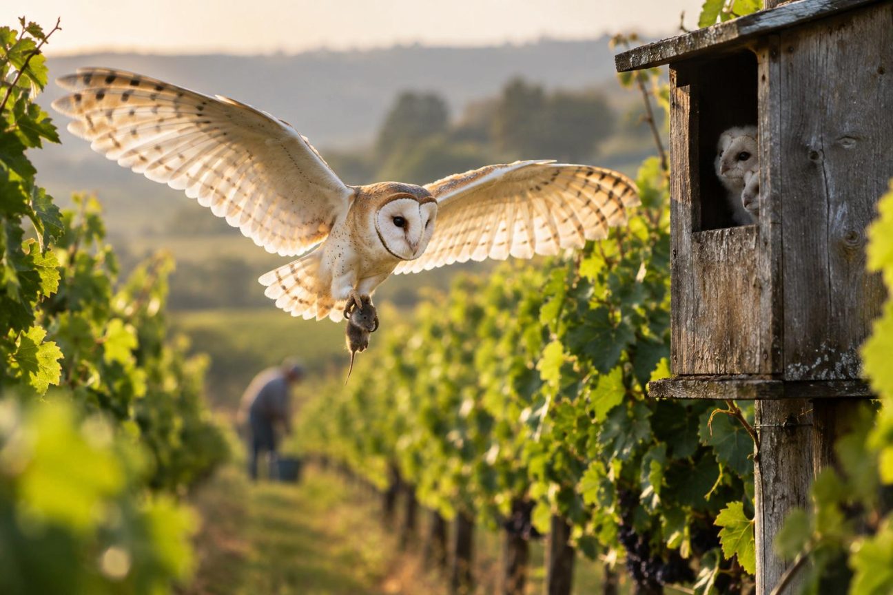 Une seule famille de chouettes élimine jusqu'à 4 000 rongeurs par an : les vignobles ont trouvé leur nouveau garde du corps