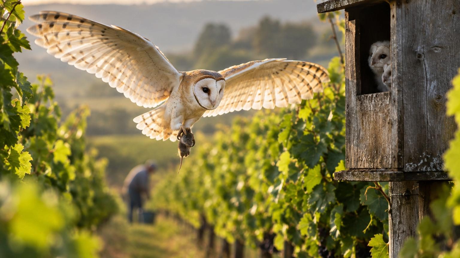 Une seule famille de chouettes élimine jusqu'à 4 000 rongeurs par an : les vignobles ont trouvé leur nouveau garde du corps