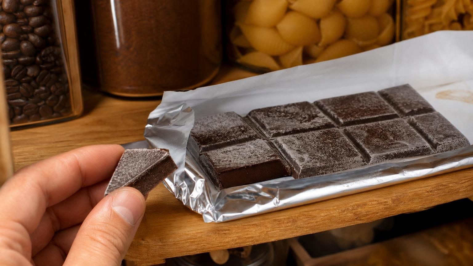 Tablette de chocolat devenue blanche : c’est du bloom, cocoa butter ou sucre qui remonte, faut-il la jeter ou elle reste mangeable sans danger