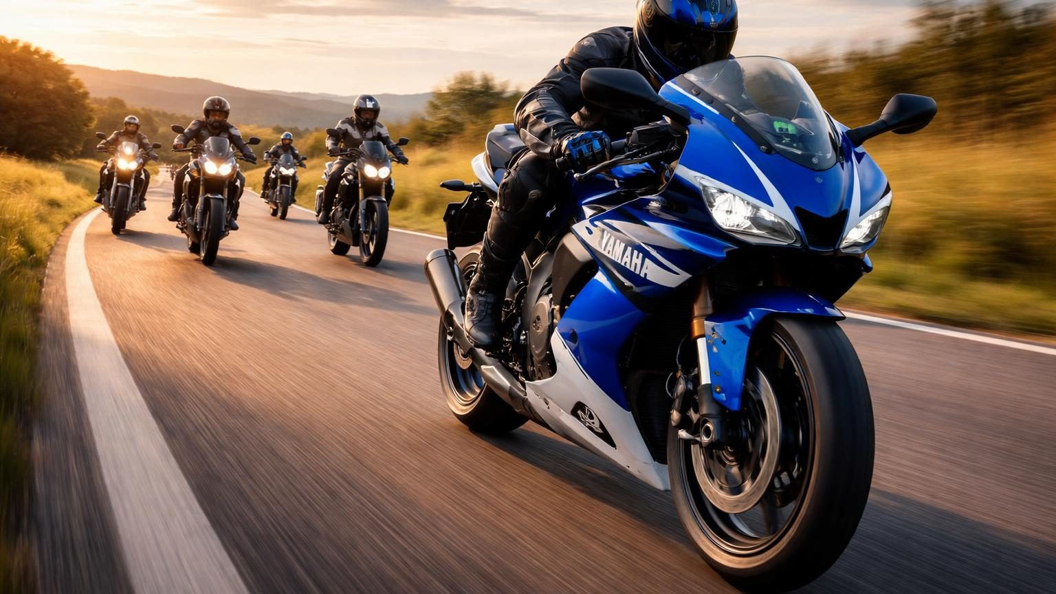 Tableau comparatif présentant dix motos classées par consommation de carburant, de la plus sobre Suzuki DR-Z4 SM à la Yamaha R9, avec leurs caractéristiques techniques respectives.