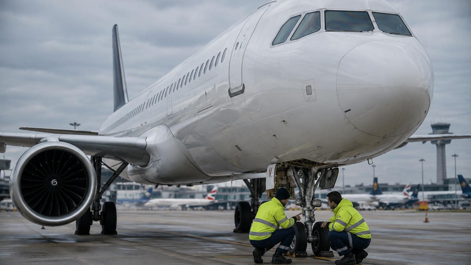 Détail du fuselage d'un avion commercial montrant les lisses et le revêtement de protection anticorrosion