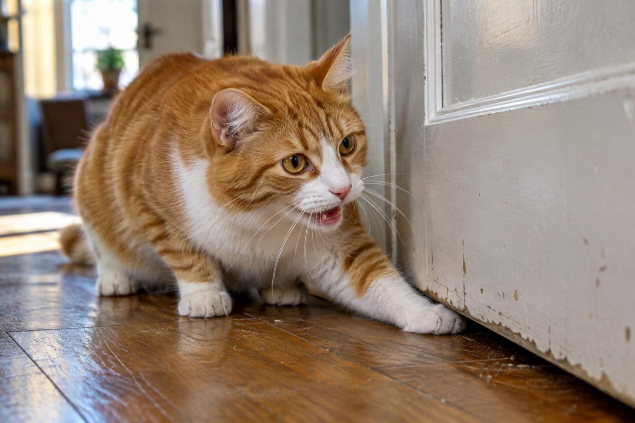 Votre chat miaule et glisse sa patte sous la porte fermée : les spécialistes expliquent enfin pourquoi