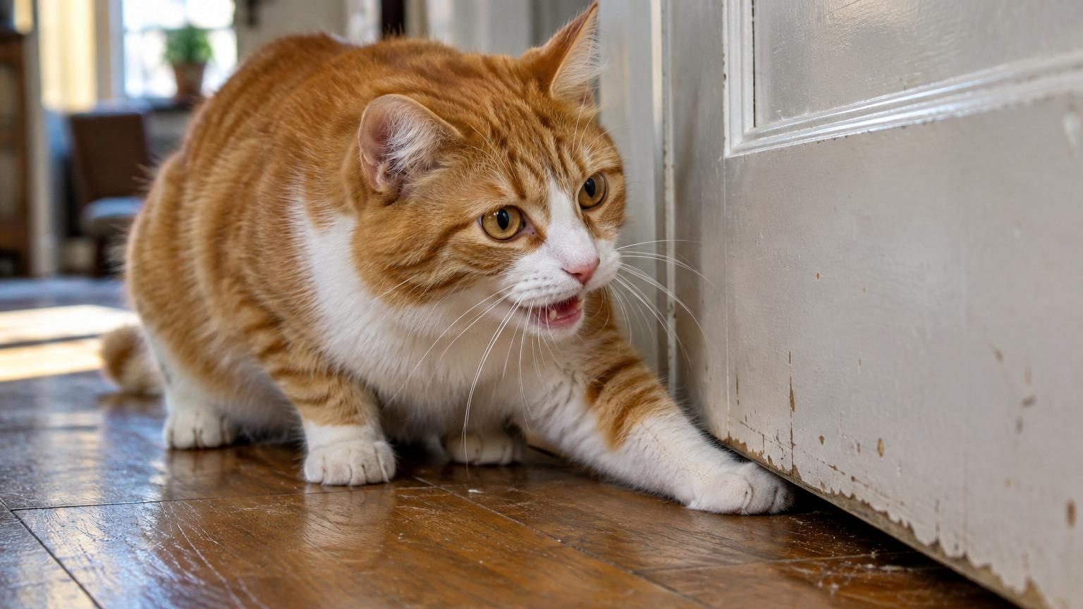 Votre chat miaule et glisse sa patte sous la porte fermée : les spécialistes expliquent enfin pourquoi