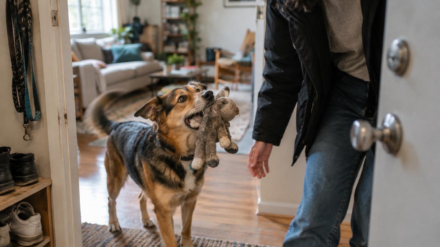 Votre chien vous accueille avec un jouet dans la gueule : ce que ce geste signifie vraiment, selon les experts du comportement animal