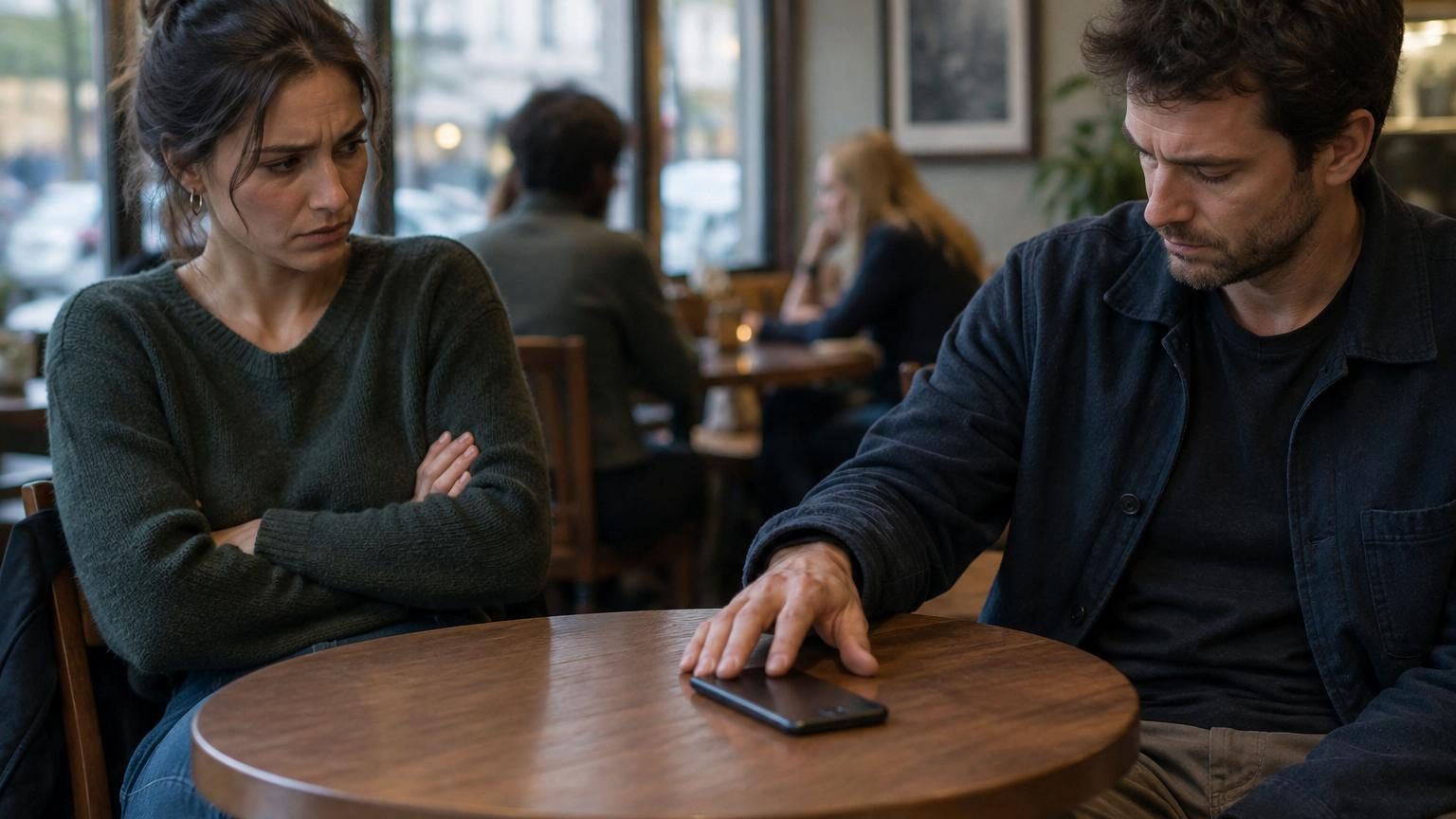 Votre partenaire pose toujours son téléphone face contre la table : ce que ce geste révèle selon la psychologie