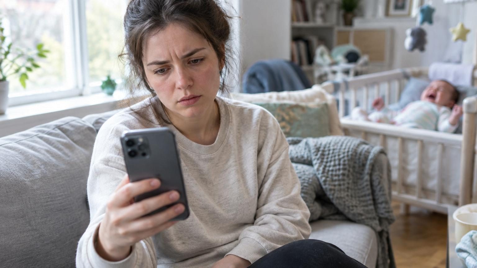 Écran d'iPhone affichant le menu Accessibilité avec l'option « Reconnaissance des sons » activée et les différentes catégories de bruits sélectionnables (bébé qui pleure, sonnerie de porte, aboiements de chien).